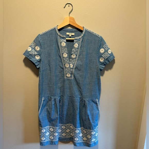Madewell Sunstitch Embroidered Dress - Picture 3 of 10